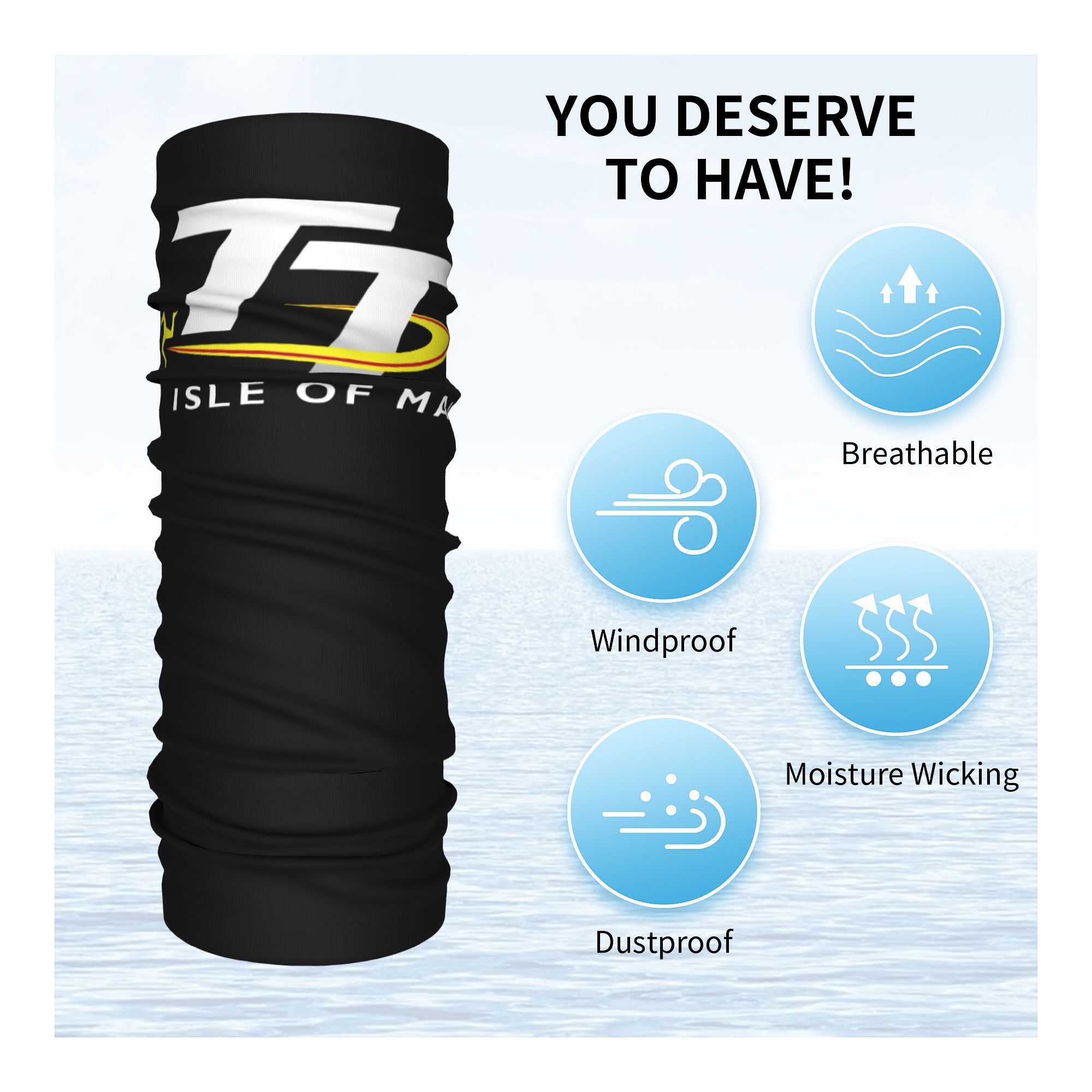 Custom Motorcycle Sport Isle o - Neck Warmer Tube ulasan dan harga