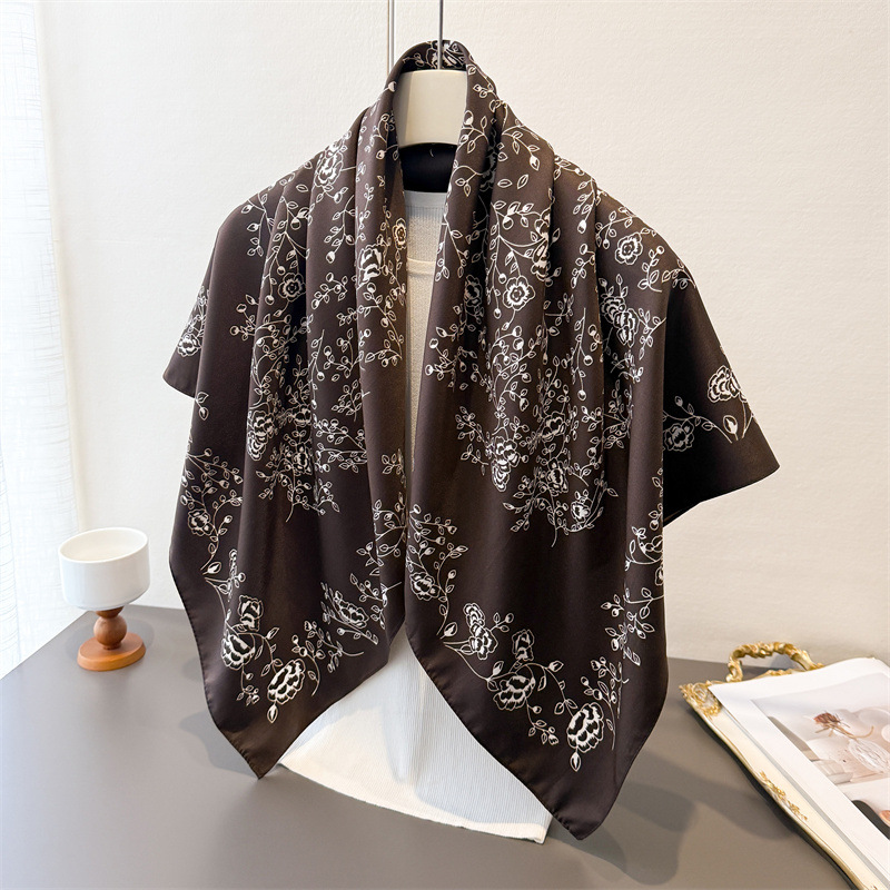 Luxury Vintage 90X90cm Square  - Ascot Neck Scarf ulasan dan harga