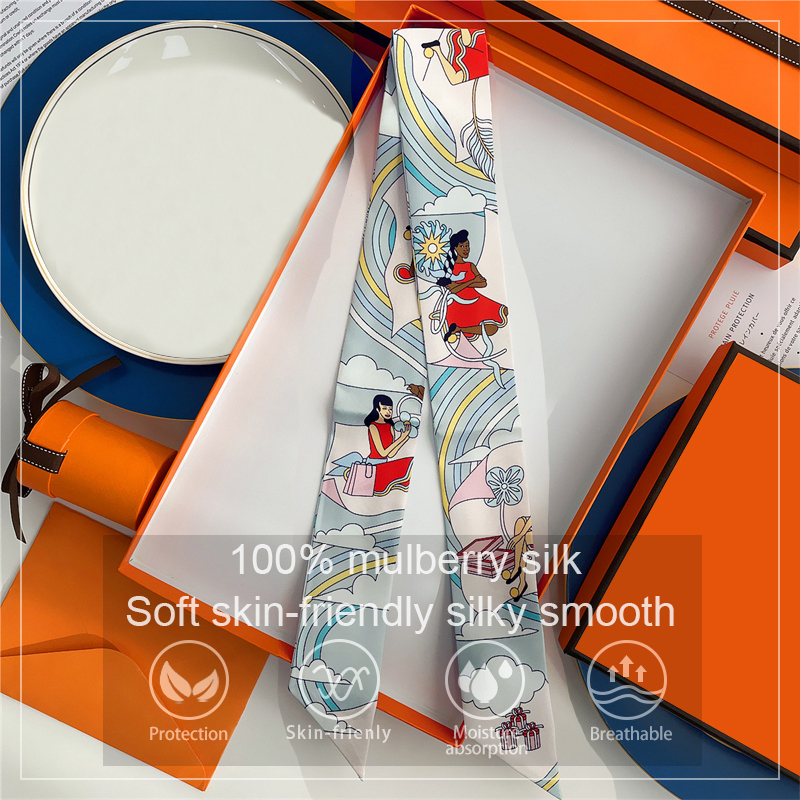 Women 100% Mulberry Silk Scarf - Silk Neck Scarf ulasan dan harga