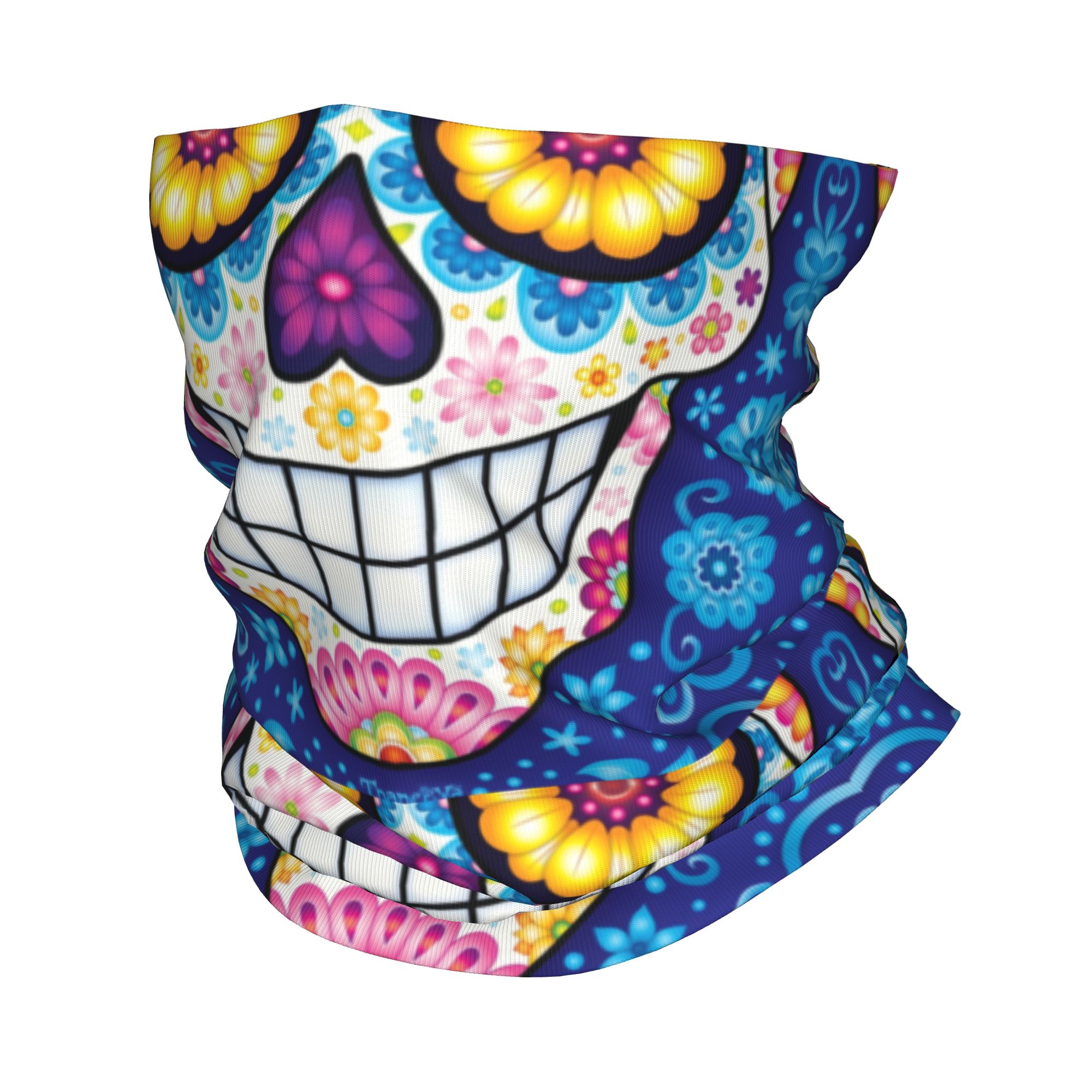 Custom Day Of The Dead Sugar S - Neck Warmer Tube ulasan dan harga