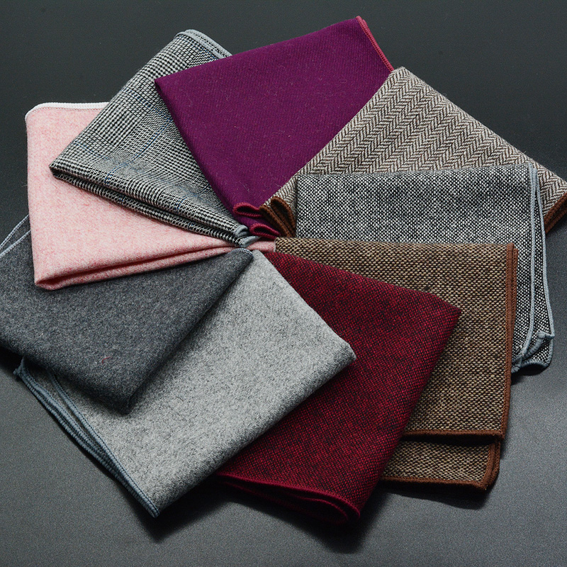 Classic Wool Pocket Square 25C - Pocket Square Set ulasan dan harga