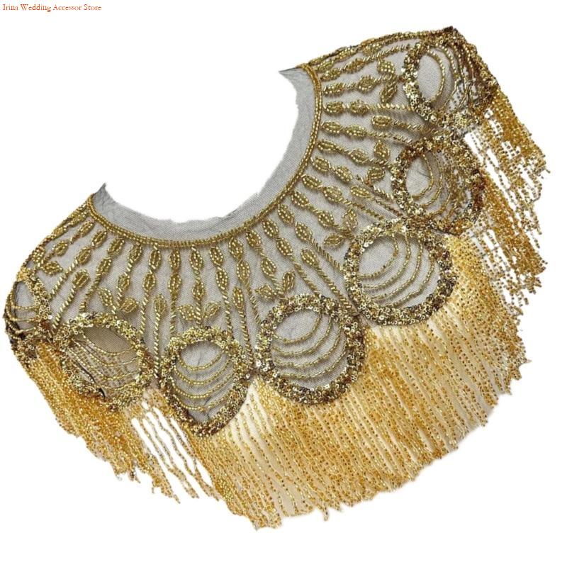 G92D Glittering Embroidered Se - Stole Wedding Shawl ulasan dan harga