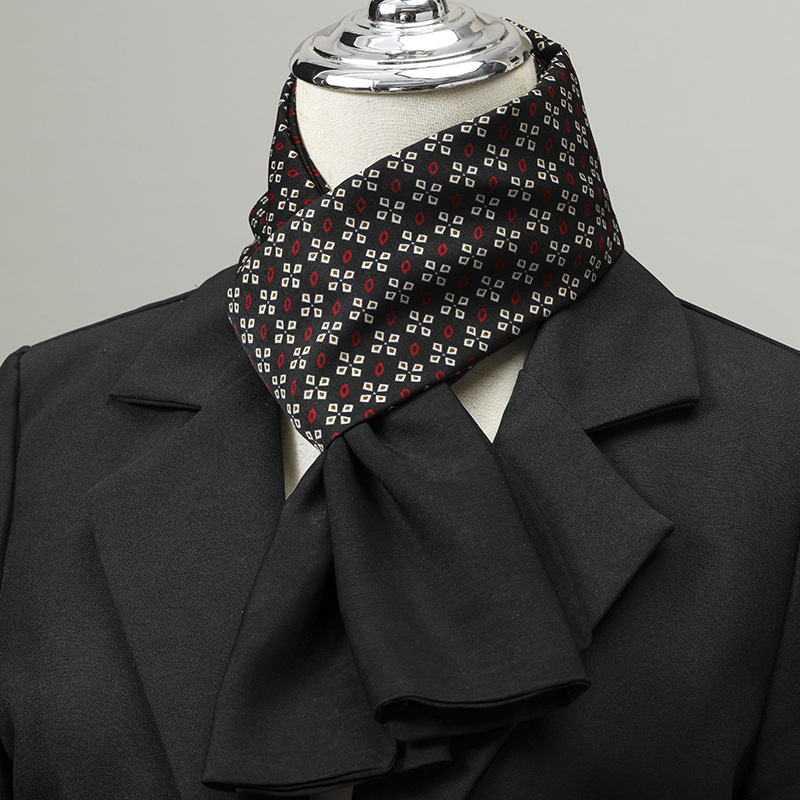 Men's Scarf Imitation Silk Nec - Silk Neck Scarf ulasan dan harga