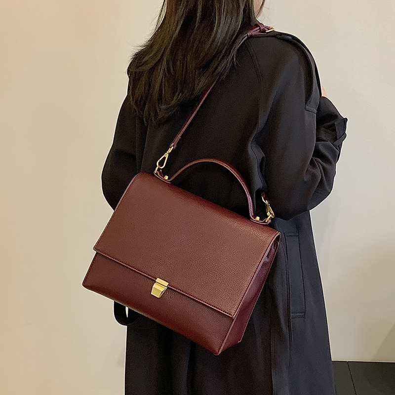 Textured Women Pu Handbags Sol - Pocket Square Set ulasan dan harga