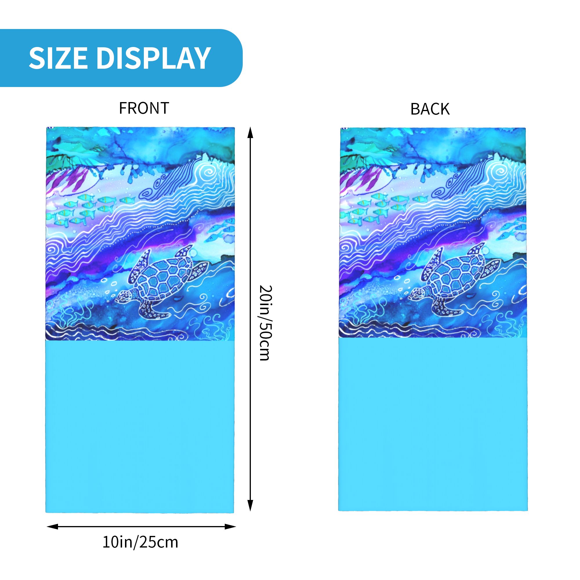 Custom Ocean Turtle Dive Winte - Neck Warmer Tube ulasan dan harga
